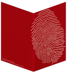 Faltkarte "Einzigart" - rot - 5er Set